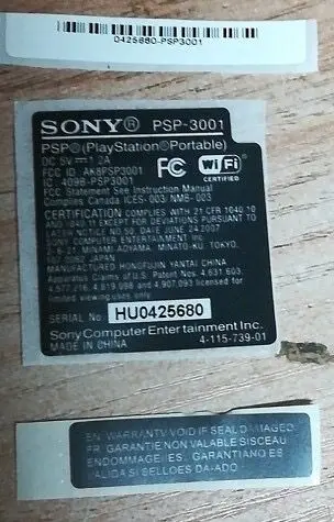 

For PSP3001 2001 1001 STICKER each 200sets