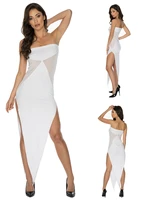 new summer women white bodycon bandage dress maxi dresses sexy v neck spaghetti strap club celebrity evening runway party style