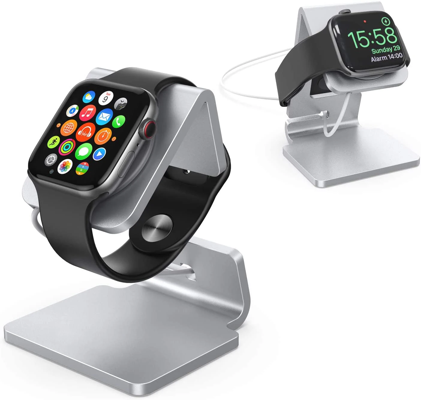 Изысканный алюминиевый силиконовый кронштейн зарядная док-станция зарядный