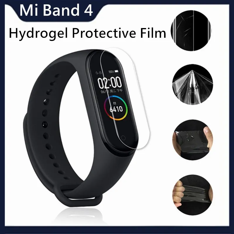 Mi Band 4 защита для экрана Гидрогелевая пленка Xiaomi Miband смарт браслет MiBand Защита не