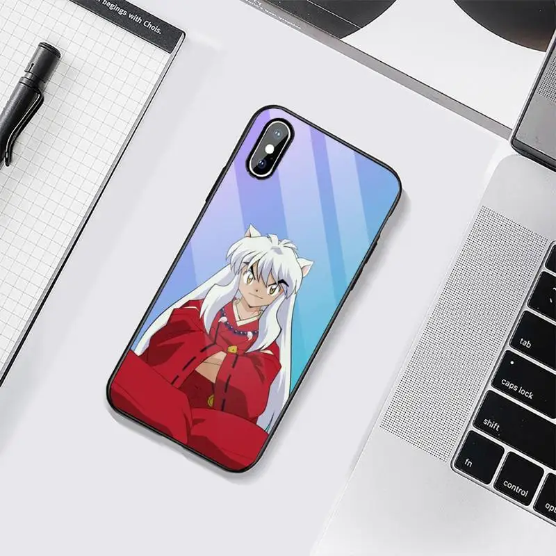 

Inuyasha Anime Phone Case Tempered glass For iphone 6 6S 7 8 plus X XS XR 11 12 mini PRO MAX