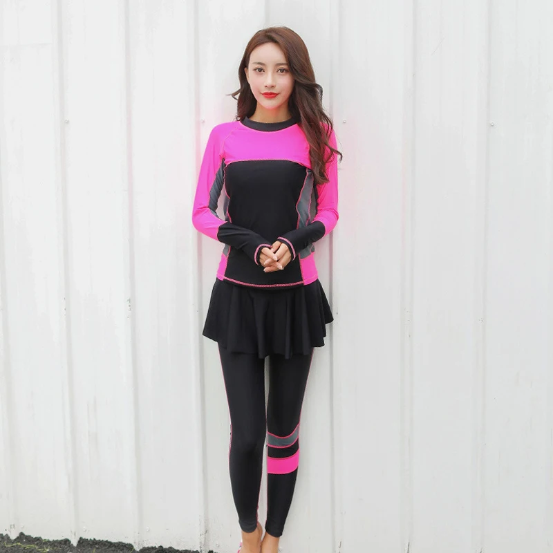 Женский купальник из 2 предметов Африканский Исламский с длинным рукавом большие