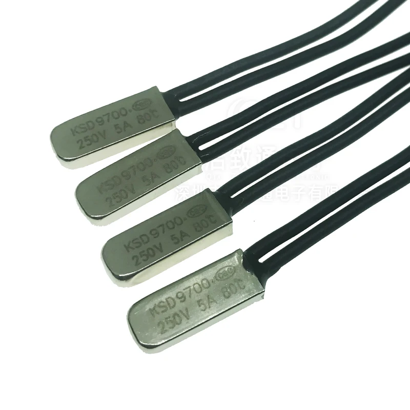 Термопредохранитель KSD9700 5A 250V 15C 35C 40C 55C 60C 75C 80C 85C 90C 95C 100C 155C NO NC переключатель