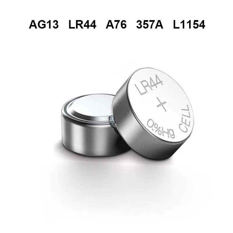 10 шт./1 карта AG13 батарейка для монет 1 55 в AG 13 LR44 357 357A A76 L1154 GPA76 щелочные батарейки