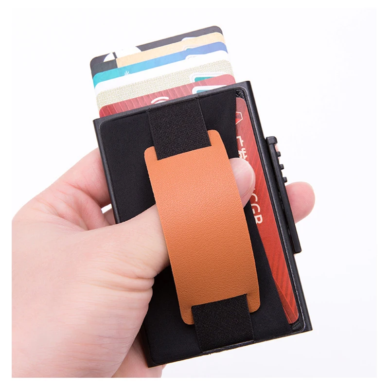 BYCOBECY Новый металлический корпус для карт модный RFID блокирующий держатель