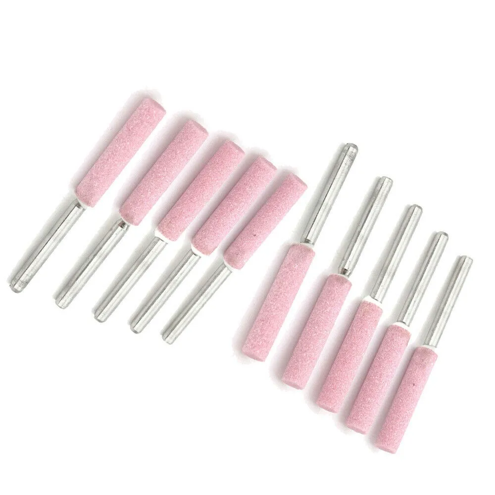 

10 Pack Chainsaw Sharpener Grinding Stones Polishing Grinding Tool For Chainsaw Sharpener 4.0mm/4.8mm/5.5mm Carving Grinding Too