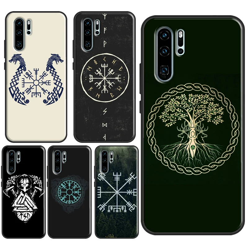 Скандинавский чехол Vikings Vegvisir Odin для Huawei P Smart 2019 Z P20 P40 P30 Pro Mate 20 Lite Nova 5T Honor 50 9X 8X 10i -