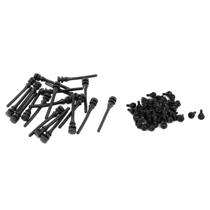

New 20 Pcs Case Fan Mounting Pin Anti Noise Vibration Screws & 50 Pcs PC Computer Case Thumbscrews M3.5 Thumb Screws