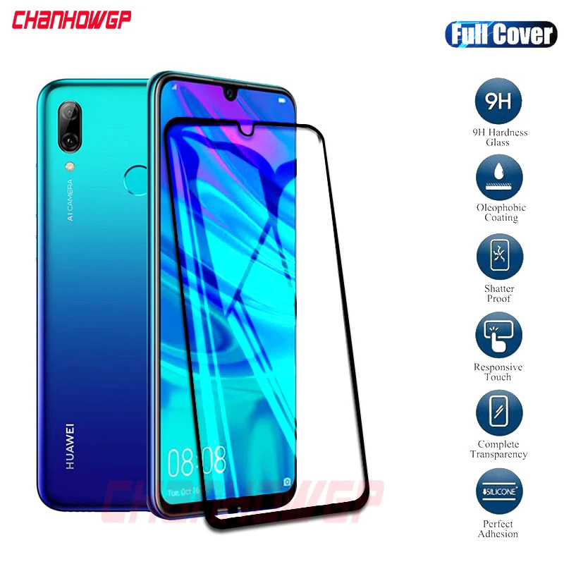 Защитное стекло с полным покрытием 9D для Huawei P smart 2019 Женская яркость 6 21 дюйма