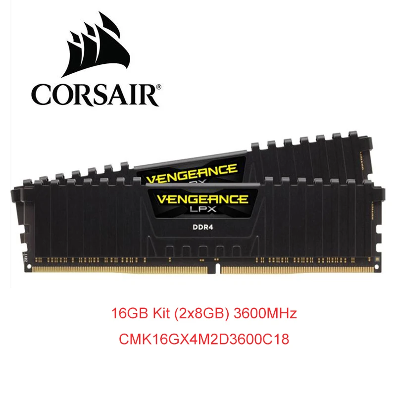 CORSAIR Vengeance LPX 16GB (2 X 8GB) DDR4 PC4 3600MHZ Desktop RAM ECC Memory DIMM CMK16GX4M2D3600C18 | Компьютеры и офис