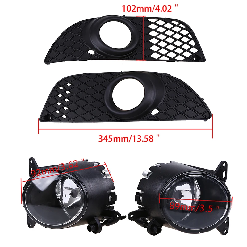 Автомобильная Решетка Переднего и нижнего бампера POSSBAY + Галогенные