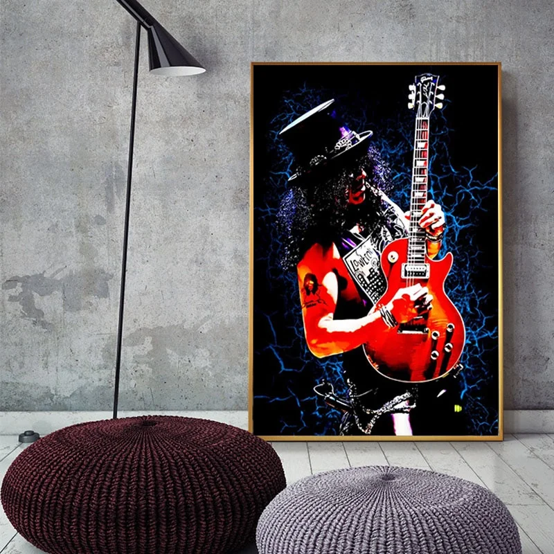 Настенные картины Slash Guitar с музыкой принты на холсте настенные художественные