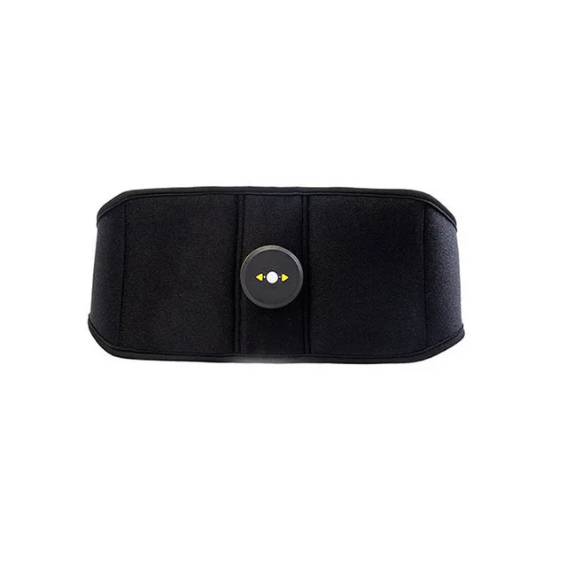 Yellow Abdominal Trainer Electric Vibration Wireless Muscle Stimulator Body Slimming Belt Fitness EMS Massager Weight Loss Fat Burning - Color: Yellow