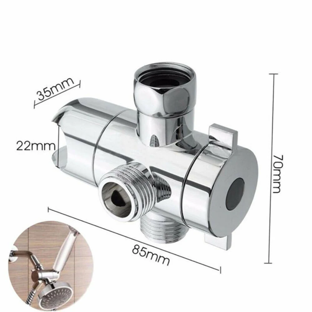 

Bathroom Shower Head Diverter Sprayer Arm Mount 3-Way Valve Fix Bracket Brand New And High Quality 2020