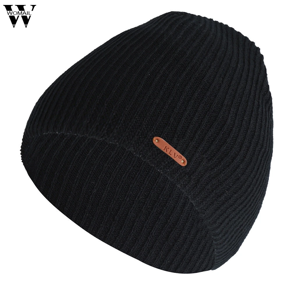 Womail beanies шапка для мужчин и женщин мешковатая Теплая Вязаная Зимняя шерстяная