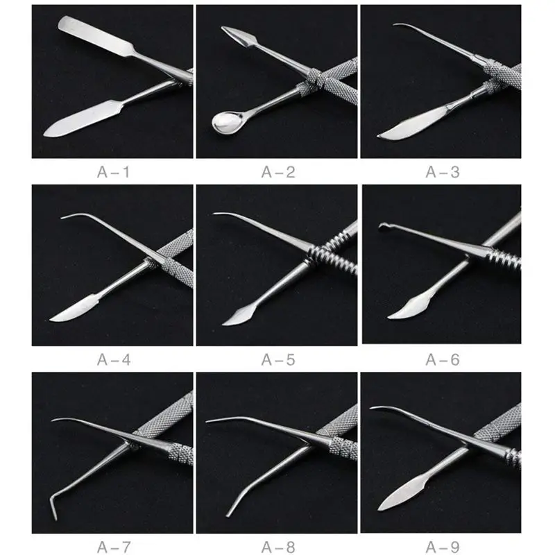 10 шт. скульптурные ножи из нержавеющей стали для моделирования керамических