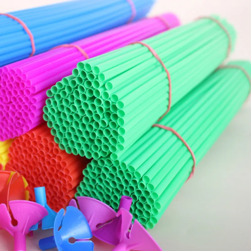 10 комплектов 30 см латексные палочки для воздушных шаров держатель на день