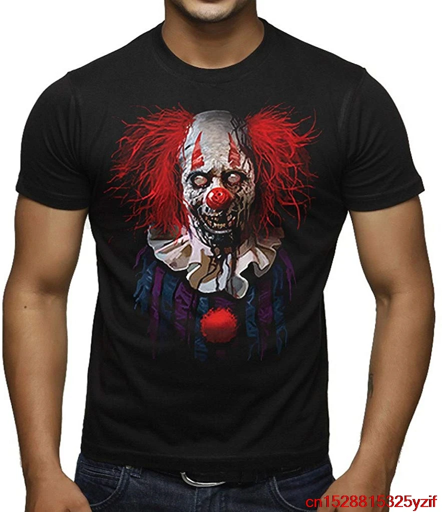 Межштатный TSDFC мужской клоун-зомби черная футболка унисекс Мужская wo |