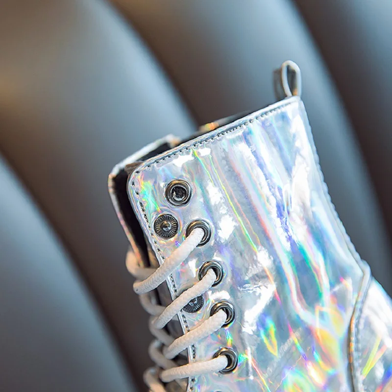 Новинка 2020 детские ботинки для девочек на осень и зиму резиновые с крыльями