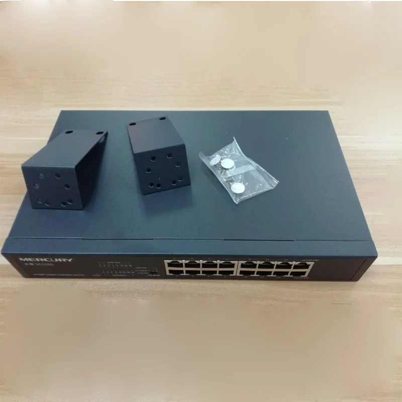 Меркьюри 16 портовый гигабитный коммутатор Ethernet стальной переключатель 10/100/1000