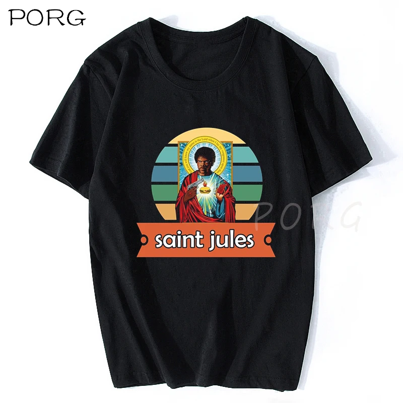 Saint Jules фильм Криминальное чтиво футболка Квентин футболки Тарантино уличная