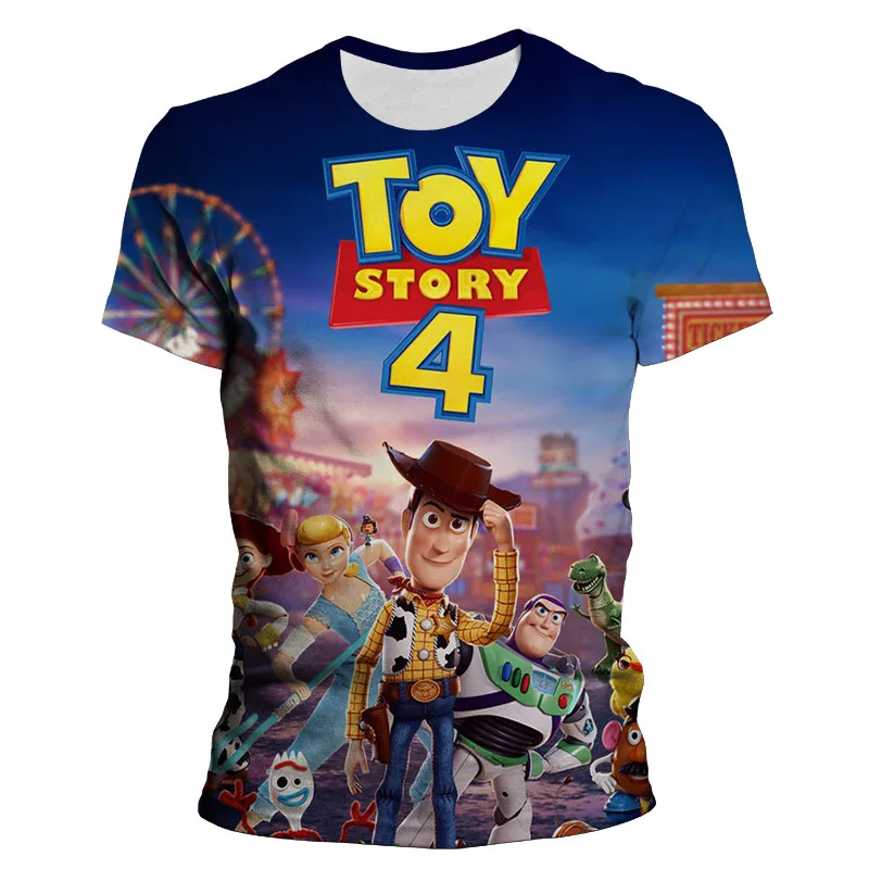 Футболка с коротким рукавом для мальчиков и девочек 3D-принтом в стиле Харадзюку |