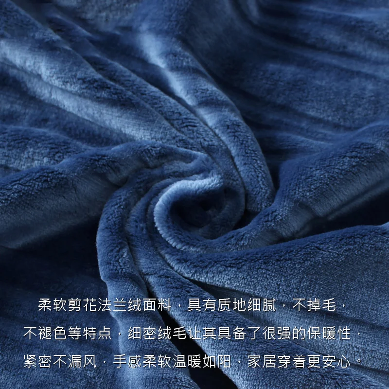 

2021 Winter Pajamas For Men Thick Flannel Sleepwear Suit 2 Pcs Pyjama Homme Warm Casual Home Clothing Pijama Hombre M-XXXL