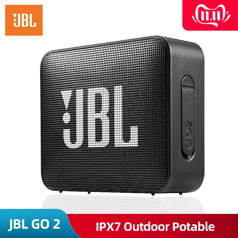 JBL GO 2 Музыкальный беспроводной Bluetooth мини-динамик IPX7 водонепроницаемый открытый питьевой динамик s перезаряжаемая батарея с микрофоном