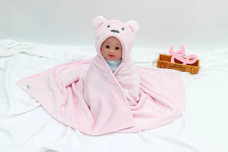 Детское одеяло и пеленка для новорожденных теплое мягкое Флисовое Хлопковое