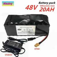aleaivy 48v battery 48v 20ah ebike battery 20a bms 18650 lithium battery pack for electric bike electric scooter t plugxt60plug