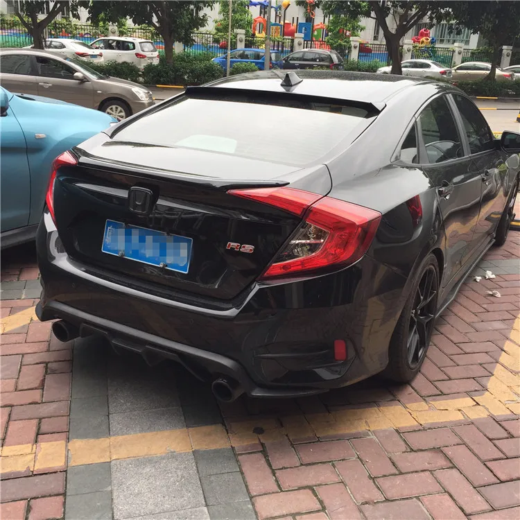 Для Civic спойлер на крыше 2016-2018 Honda YCKK ABS пластик Материал заднее крыло автомобиля