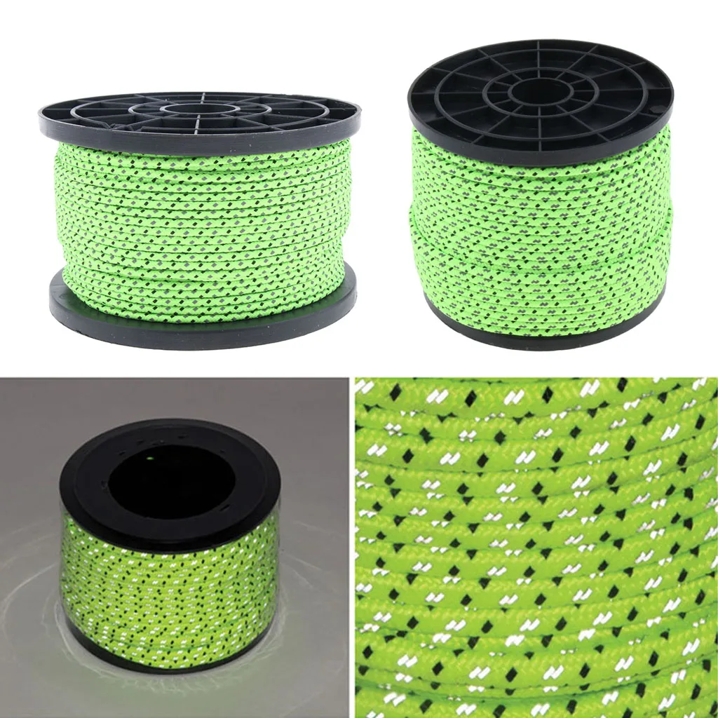 Многофункциональный 50 метров солнцезащитный тент навес светоотражающий Guyline