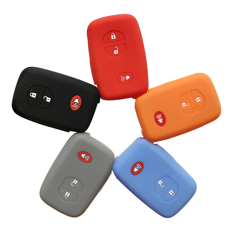 Силиконовый для ключа автомобиля крышка Кепки Toyota Rav4 Vios Yaris Avalon Camry Landcruiser 4runner Ractis
