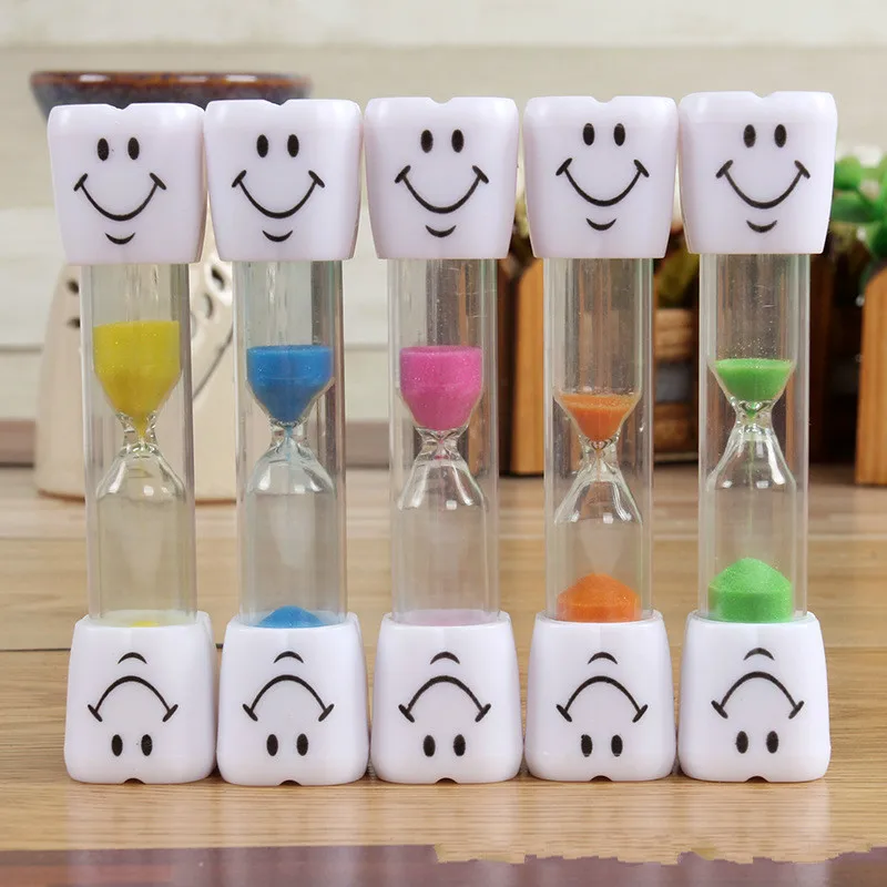 Мультяшные смайлики песочные часы три минуты детский таймер для чистки