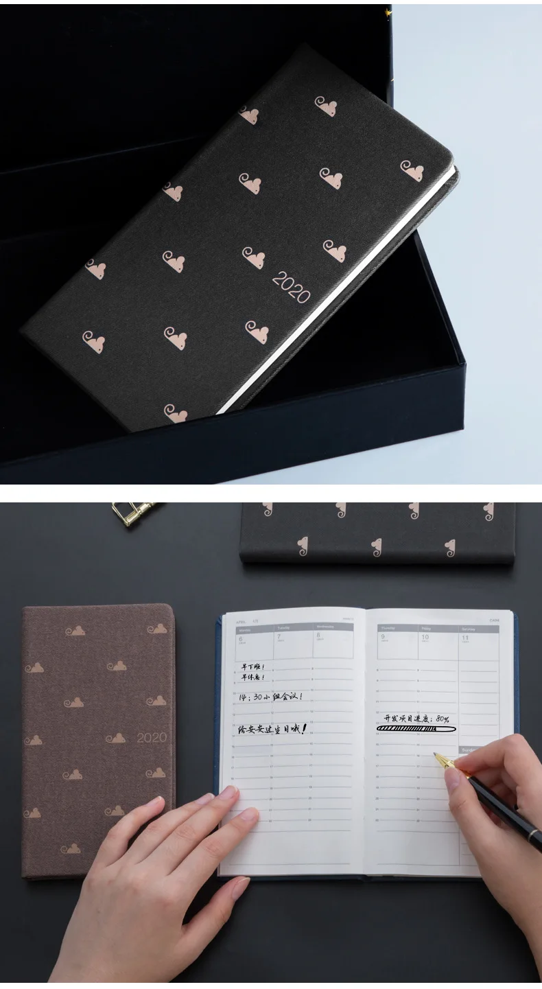 Kawaii A6 удобный планировщик записная книжка Организатор расписание годовой Еженедельный Ежемесячный план школьный офис стационарный