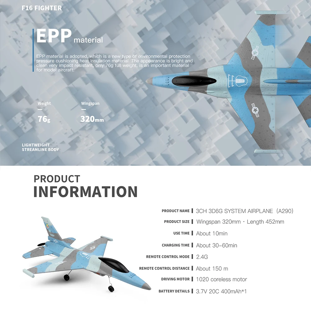 wltoys a290 f16 24g планер дрона с дистанцио