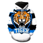 Худи с принтом в виде тигра подходит для мужчин и женщин, модные спортивные костюмы в стиле хип-хоп и мужская одежда, трендовая Толстовка большого размера