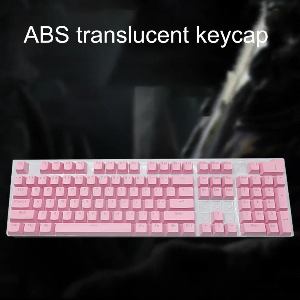

104Pcs Personalized DIY Color Keycaps Anti-skid Backlit ABS Keycaps Mechanical Keyboard Key Caps For PC Computer Accessories