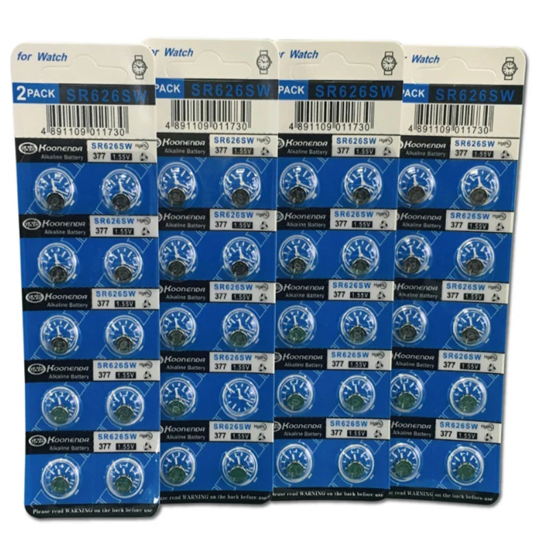 Дешевые распродажи 10 шт. AG4 377A LR626 SR626SW 100% оригинальная Батарейная кнопка для часов