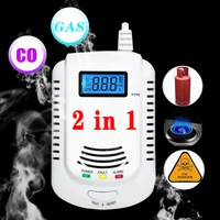 gas detector led co carbon monoxide fire sensors alarm security protection co carbon poisoning detector gasmethanepropane