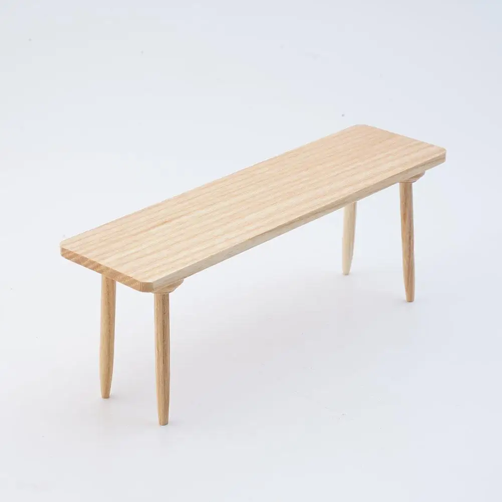 

1:12 /116 Dollhouse Simulation Model Wooden Bench Garden Mini Accessories Furniture N7E5