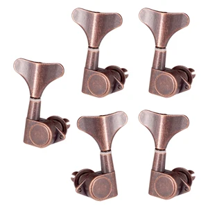 Guitar Tuning Pegs Machine Heads Guitar Gear Tuners 55-56mm 1L4R Red Bronze
