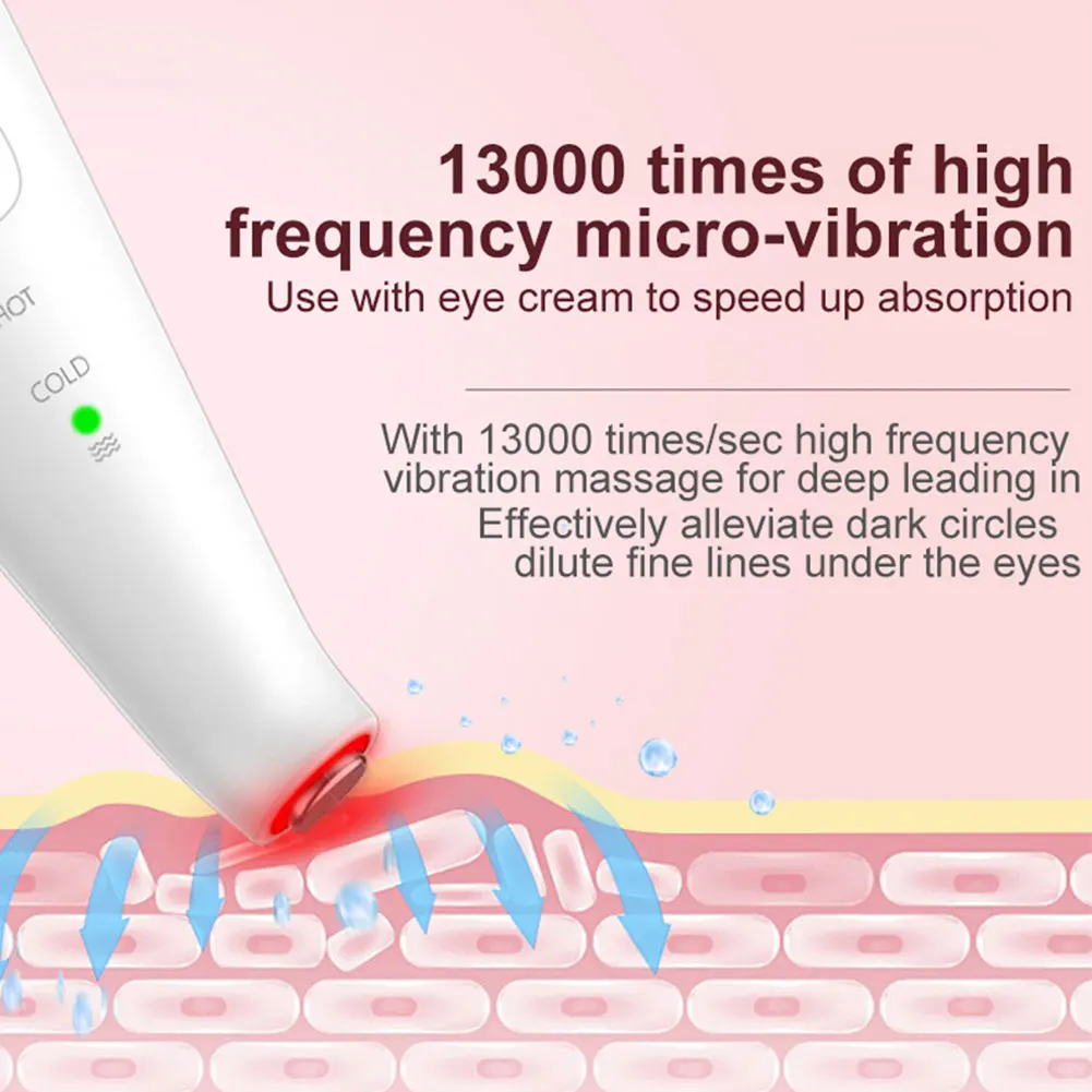 

Facial Face Massager Hot and Cold Eye Massager Hammer Led Face Anti Aging Devices Skin Care Machine Vibration SPA Machine