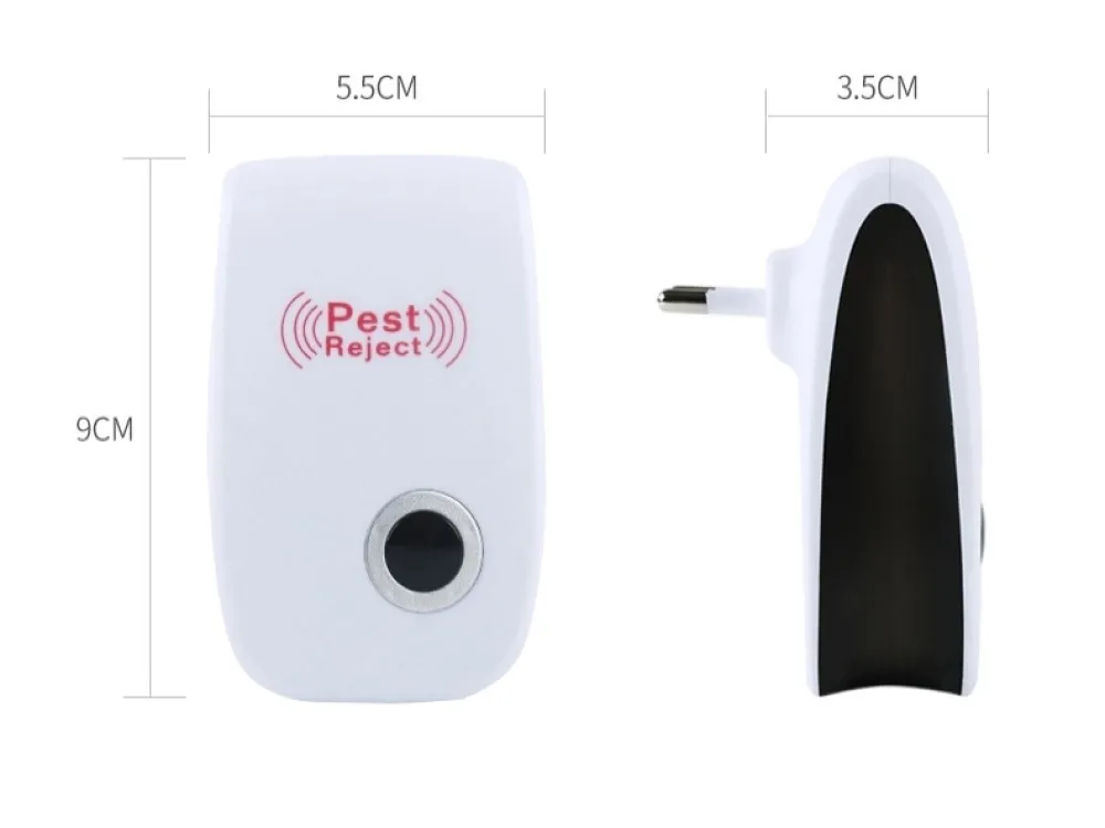 

2PCS Enhanced Version Electronic Cat Ultrasonic Anti Mosquito Insect Repeller Rat Mouse Cockroach Pest Reject Repellent EU/US/UK