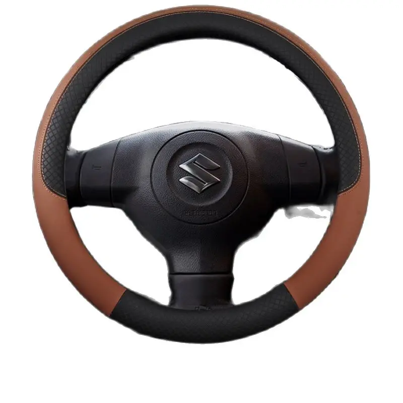 

Car Steering Wheel Protective Accessori Car Decoration Compass Auto Wheel Cover Auto Steering Wrap For Suzuki Swift Grand Sx4