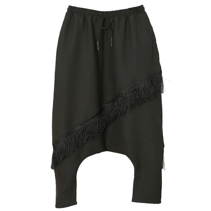 Осенние мужские шаровары в уличном стиле повседневные мешковатые брюки с