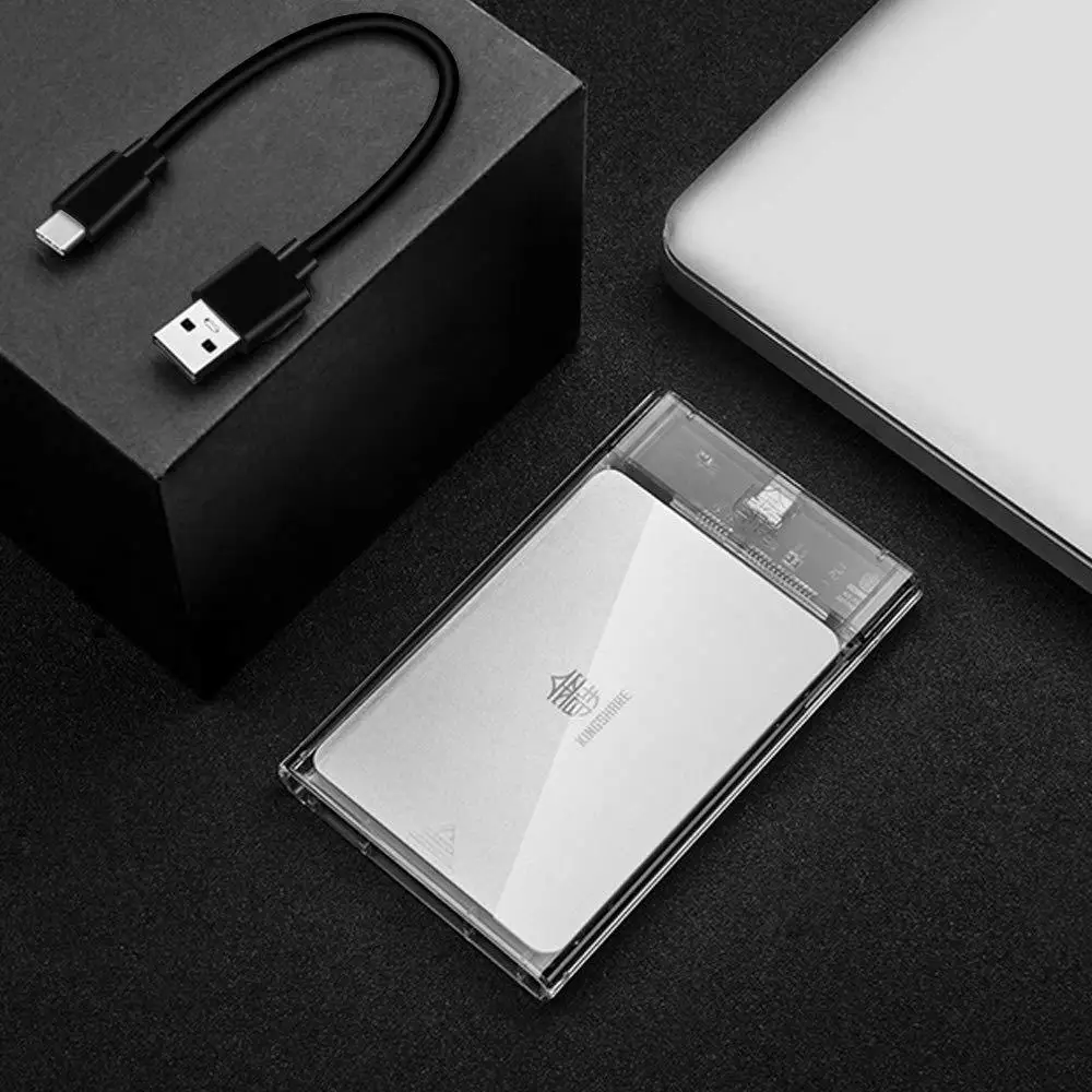 USB3.1 прозрачный чехол Gen2 2 5 ''жесткий диск SSD коробка Гбит/с Корпус жесткого