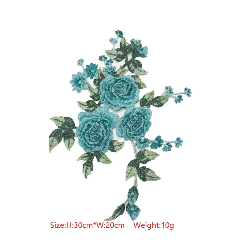 Водорастворимые Цветочные декоративные наклейки одежда рваные тканевые сделай