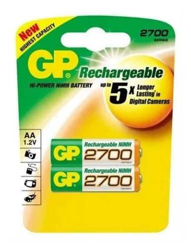 Аккумулятор GP 270AAHC UC2 АА 2 шт.|Аккумуляторы| |