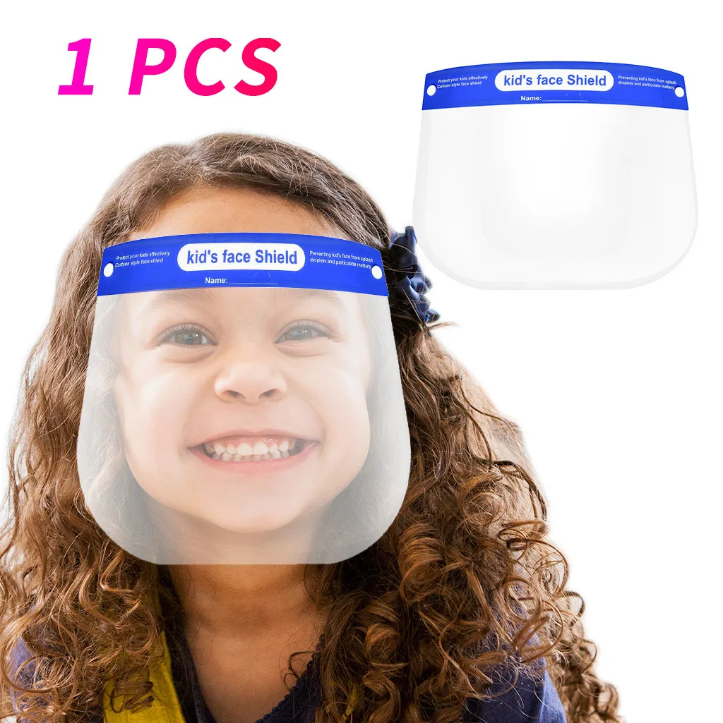 Детский прозрачный экран для лица мальчиков и девочек маска на все лицо